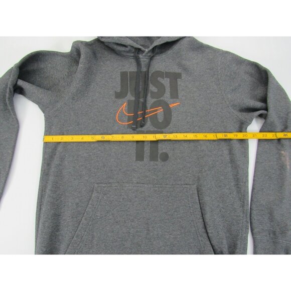 Nike Mens JDI Hoodie Size M Gray Fleece Sweatshirt NSW Tech Just Do It Essential - Picture 6 of 7